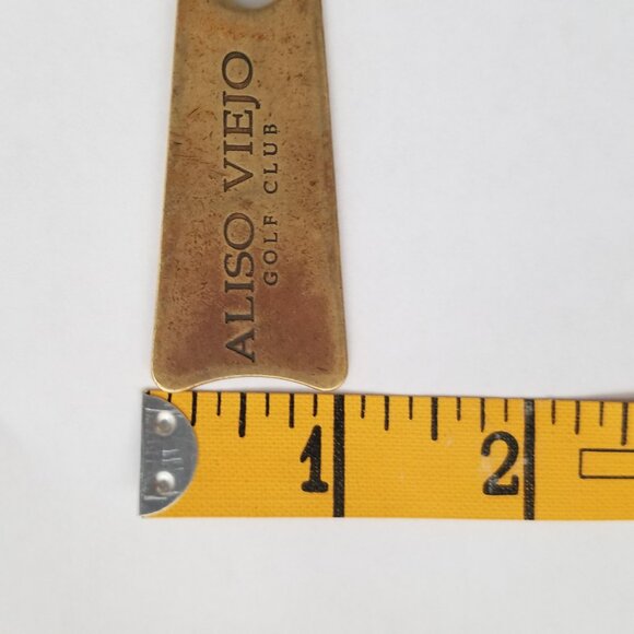Vintage Aliso Viejo Golf Club Brass Golf Divot Repair Tool - RARE - Picture 6 of 6